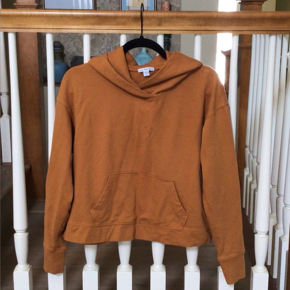 New French terry vintage Cropped Hoodie size 1 Small
Terracotta color